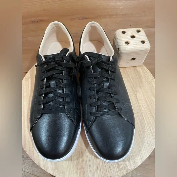 NWOB Cole Haan Women’s Grand Crosscourt Li Black Leather Sneakers Size 9 - Picture 7 of 9